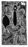 Artist: Warapiri. | Title: Birdman | Date: 1986 | Technique: linocut, printed in black ink, from one block