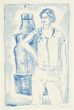 Artist: b'Davila, Juan.' | Title: b'Ned Kelly.' | Date: 2003 | Technique: b'screenprint, printed in colour, from two stencils'