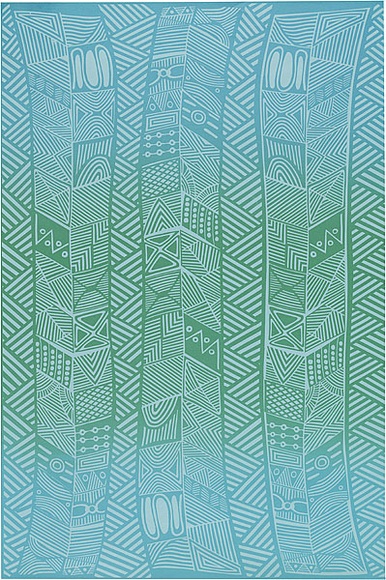 Artist: b'REDBACK GRAPHIX' | Title: b'Wrapping paper: Pumpuni' | Date: 1986 | Technique: b'screenprint, printed in colour, from three stencils' Artist: b'REDBACK GRAPHIX' | Title: b'Wrapping paper: Pumpuni' | Date: 1986 | Technique: b'screenprint, printed in colour, from three stencils'