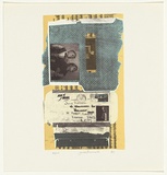Artist: b'Russell, Julie.' | Title: b'not titled [airmail envelope]' | Date: 1980 | Technique: b'photo-screenprint, printed in colour, from three stencils'