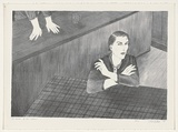 Artist: Walker, Deborah. | Title: The torture of this silence | Date: 1984 | Technique: lithograph, printed in black ink, from one stone | Copyright: © Deborah Walker. Licensed by VISCOPY, Australia