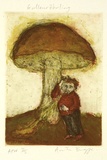 Artist: Bragge, Anita. | Title: Gallenröhrling | Date: 1999, September | Technique: etching, drypoint and aquatint, printed in colour, from multiple plates