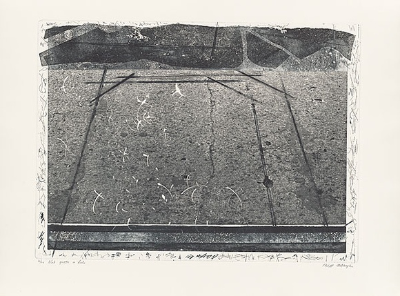 Artist: b'MEYER, Bill' | Title: b'Not quite a hole.' | Date: 1979-83 | Technique: b'photo-etching, aquatint and drypoint, printed in black ink, from two plates (mitsui, pre-coated zinc photo-etch)' | Copyright: b'\xc2\xa9 Bill Meyer' Artist: b'MEYER, Bill' | Title: b'Not quite a hole.' | Date: 1979-83 | Technique: b'photo-etching, aquatint and drypoint, printed in black ink, from two plates (mitsui, pre-coated zinc photo-etch)' | Copyright: b'\xc2\xa9 Bill Meyer'