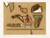 Artist: BALDESSIN, George | Title: Emblems V. | Date: 1976 | Technique: colour etching and aquatint