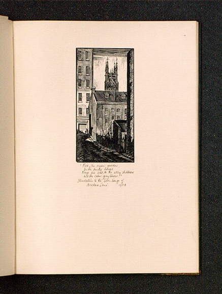 Artist: b'McGrath, Raymond.' | Title: b'The Organ-Grinder.' | Date: 1924 | Technique: b'wood-engraving, printed in black ink, from one block' Artist: b'McGrath, Raymond.' | Title: b'The Organ-Grinder.' | Date: 1924 | Technique: b'wood-engraving, printed in black ink, from one block'
