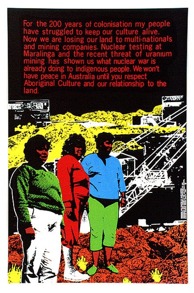 Artist: b'Hinton-Bateup, Alice.' | Title: b'Peace' | Date: 1986 | Technique: b'screenprint, printed in colour, from multiple stencils' Artist: b'Hinton-Bateup, Alice.' | Title: b'Peace' | Date: 1986 | Technique: b'screenprint, printed in colour, from multiple stencils'