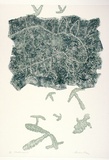 Artist: KING, Grahame | Title: Mootwingee V | Date: 1982 | Technique: lithograph, printed in colour, from two stones [or plates]