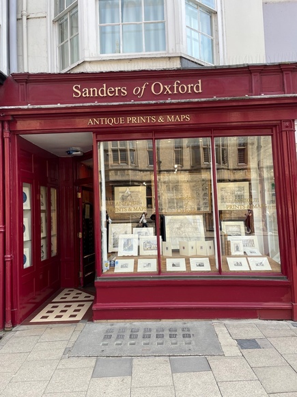Title: Sanders Prints & Maps, Oxford, England, 2024