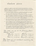 Artist: PARR, Mike | Title: Shadow piece. 1971. | Date: 1971 | Technique: photocopy