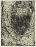 Artist: PARR, Mike | Title: not titled. | Date: 1995 | Technique: lithograph, printed in black ink, from two stones