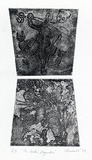 Artist: SHEARER, Mitzi | Title: The devil's playmates | Date: 1979 | Technique: etching, aquatint, printed in black ink, from two plates (two images)