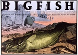 Artist: b'ARNOLD, Raymond' | Title: b'Big fish. Exhibition of ceramics by Terry Davies 1986.' | Date: 1986 | Technique: b'screenprint, printed in colour, from seven stencils'