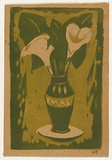 Artist: Bell, George.. | Title: (Arum lilies). | Technique: linocut, printed in black ink, from one block