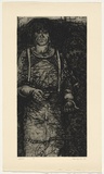 Artist: Kluge-Pott, Hertha. | Title: Selfportrait. | Date: 1984 | Technique: drypoint | Copyright: © Hertha Kluge-Pott