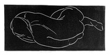 Artist: Buckley, Sue. | Title: Sleeping nude. | Date: 1961 | Technique: linocut, printed in black ink, from one block | Copyright: This work appears on screen courtesy of Sue Buckley and her sister Jean Hanrahan