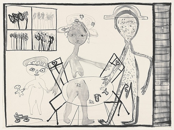 Artist: b'Allen, Davida' | Title: b'(Family)' | Date: 1989 | Technique: b'lithograph, printed in black ink, from one stone' Artist: b'Allen, Davida' | Title: b'(Family)' | Date: 1989 | Technique: b'lithograph, printed in black ink, from one stone'