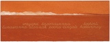 Artist: MADDOCK, Bea | Title: Terra Spiritus...with a darker shade of pale | Date: 1993-98 | Technique: stencil print, printed in hand-ground Launceston ochre from multiple hand-cut mylar stencils; letterpress text blind printed; hand-drawn script