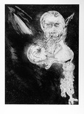 Artist: b'COLEING, Tony' | Title: b'In suck out.' | Date: 1990 | Technique: b'etching, printed in black ink, from one plate'