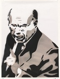 Artist: Dodd, James. | Title: Johnny. | Date: 2003 | Technique: stencil, printed in colour, from two stencils