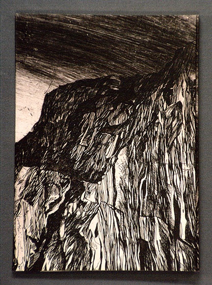 Artist: b'ARNOLD, Raymond' | Title: b'Ridge.' | Date: 1993 | Technique: b'etching, aquatint printed in black/purple, with plate-tone' Artist: b'ARNOLD, Raymond' | Title: b'Ridge.' | Date: 1993 | Technique: b'etching, aquatint printed in black/purple, with plate-tone'