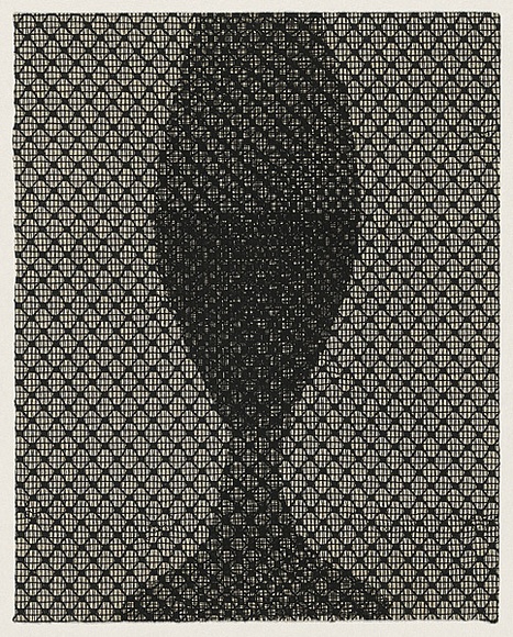 Title: b'New or old / half full - half empty.' | Date: 1999 | Technique: b'photopolymer intaglio, printed in black ink, from two plates' Title: b'New or old / half full - half empty.' | Date: 1999 | Technique: b'photopolymer intaglio, printed in black ink, from two plates'