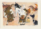 Artist: Robinson, William. | Title: Farm self portrait V | Date: 2004 | Technique: lithograph, printed in colour, from multiple stones