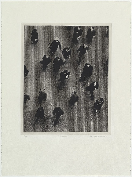 Artist: b'MADDOCK, Bea' | Title: b'Square' | Date: 1972 | Technique: b'photo-etching and line-etching, printed in black ink, from one zinc plate' Artist: b'MADDOCK, Bea' | Title: b'Square' | Date: 1972 | Technique: b'photo-etching and line-etching, printed in black ink, from one zinc plate'