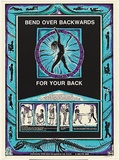 Artist: Fieldsend, Jan. | Title: Bend over backwards for your back. | Date: 1988 | Technique: screenprint, printed in colour, from four stencils
