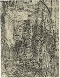 Artist: PARR, Mike | Title: not titled. | Date: 1995 | Technique: etching, printed in black ink, from two plates