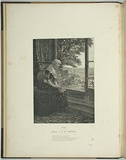 Artist: Ashton, Julian. | Title: Frontispiece: Saw a leafy window one who sat... | Date: 1881 | Technique: wood-engraving, printed in black ink, from one block