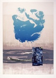 Artist: b'King, Grahame.' | Title: b'Floating cloud' | Date: 1988 | Technique: b'lithograph, printed in colour, from five  stones [or plates]'