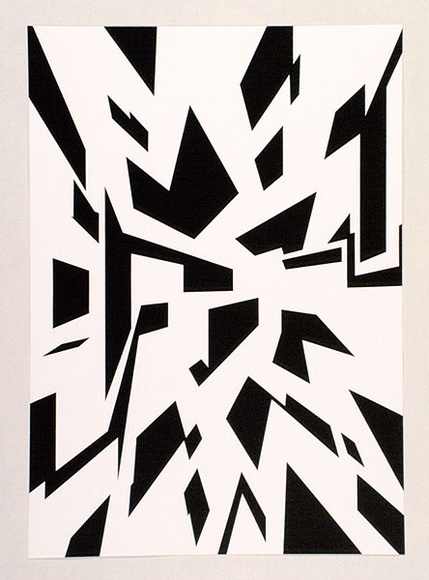 Artist: b'Bram, Stephen.' | Title: b'Zig Zags.' | Date: 1992 | Technique: b'screenprint, printed in black ink, from one stencil' Artist: b'Bram, Stephen.' | Title: b'Zig Zags.' | Date: 1992 | Technique: b'screenprint, printed in black ink, from one stencil'