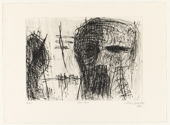 Artist: b'Cullen, Adam.' | Title: b'Sad song' | Date: 2001 | Technique: b'drypoint, printed in black ink, from one plate'