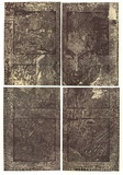 Artist: b'Sachs, Bernhard.' | Title: b'Demonstration: negative dialectics (reconstruction from a New York City corpse, 4:20 am, 1994, of X-rays of an anonymous 19th century American painting after Titian).' | Date: 1995, May | Technique: b'lift-ground, spit-bite, aquatint, roulette, burnish, drypoint and lithograph' | Copyright: b'\xc2\xa9 Bernhard Sachs'