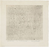 Artist: WALKER, Murray | Title: A Kallista landscape. | Date: 1964 | Technique: etching and aquatint, printed in black ink, from one plate