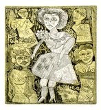 Artist: HANRAHAN, Barbara | Title: Passion house | Date: 1983 | Technique: etching and drypoint, printed in black ink with plate-tone, from one plate