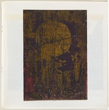 Artist: Pugh, Clifton. | Title: not titled. | Date: 1971 | Technique: etching, printed in colour using the oil viscosity technique, from one plate