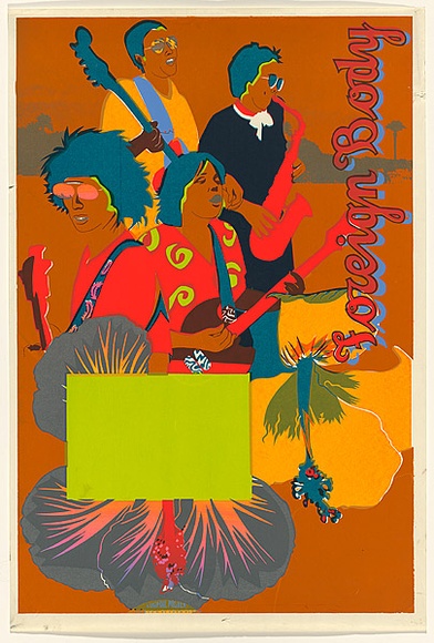 Artist: Gee, Angela. | Title: Foreign body. | Date: 1980 | Technique: screenprint, printed in colour, from 11 stencils | Copyright: Courtesy of Angela Gee