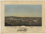 Title: A view of the town of Sydney in the colony of New South Wales. | Date: 1802 | Technique: aquatint, printed in black ink, from one copper plate; hand-coloured