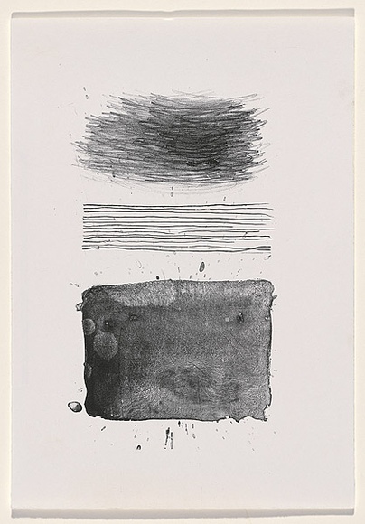 Artist: b'Tremblay, Theo.' | Title: b'Lithographic test sheet on stone' | Date: 1983 | Technique: b'drawing on lithographic stone' Artist: b'Tremblay, Theo.' | Title: b'Lithographic test sheet on stone' | Date: 1983 | Technique: b'drawing on lithographic stone'