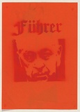 Artist: b'Azlan.' | Title: b'Fuhrer.' | Date: 2003 | Technique: b'stencil, printed in red ink, from one stencil'