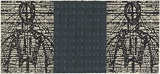 Artist: b'Bryant, Darren' | Title: b'Boundaries of the self.' | Date: 1996 | Technique: b'linocut, printed in colour, from two blocks (black and white); embossing'