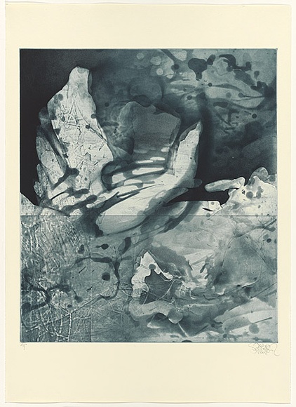 Artist: b'SCHMEISSER, Jorg' | Title: b'Formation' | Date: 2002 | Technique: b'etching and aquatint, printed in blue/black ink, from one plate' | Copyright: b'\xc2\xa9 J\xc3\xb6rg Schmeisser' Artist: b'SCHMEISSER, Jorg' | Title: b'Formation' | Date: 2002 | Technique: b'etching and aquatint, printed in blue/black ink, from one plate' | Copyright: b'\xc2\xa9 J\xc3\xb6rg Schmeisser'