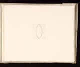 Artist: Mann, Gillian. | Title: (Line drawing of oval). | Date: 1981 | Technique: etching, printed in black ink, from one plate