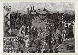 Artist: Zulumovski, Vera. | Title: Epiphany at the Bogie Hole. | Date: 1991 | Technique: linocut, printed in black ink, from one block