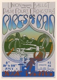 Artist: Stokes, Stephen. | Title: Union presents with the Ballet Palm Court Orchestra - Pipes of Pan. | Date: 1976 | Technique: screenprint, printed in colour, from two stencils