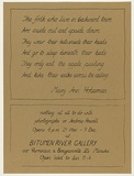 Artist: Powell, Andrew. | Title: Andrew Powell photographs - Bitumen River Gallery | Date: 1984 | Technique: screenprint, printed in black ink, from one stencil