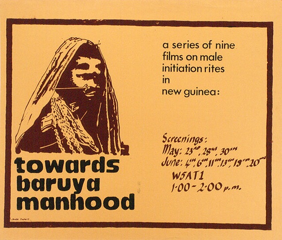 Artist: b'MACKINOLTY, Chips' | Title: b'Towards baruya manhood' | Technique: b'screenprint, printed in colour, from multiple stencils'