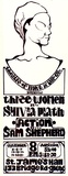 Artist: MORGAN, Alec | Title: Theatre of Light & Air Co presents Three women by Sylvia Plath; Action by Sam Shepherd. | Date: 1976 | Technique: screenprint, printed in black ink, from one stencil