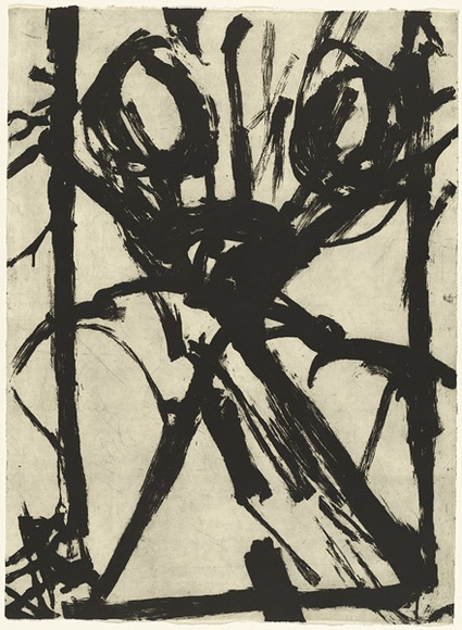 Artist: b'PARR, Mike' | Title: b'Opic Iland 5.' | Date: 1989 | Technique: b'lift-ground aquatint, printed in black ink, from one copper plate' Artist: b'PARR, Mike' | Title: b'Opic Iland 5.' | Date: 1989 | Technique: b'lift-ground aquatint, printed in black ink, from one copper plate'